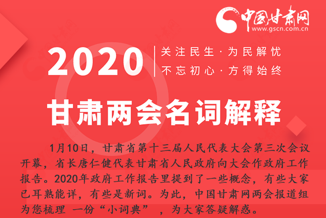 2020甘肅兩會|漲知識！政府工作報(bào)告23個新名詞，最全解釋來了