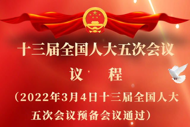 微海報|全國人大會議議程來了！